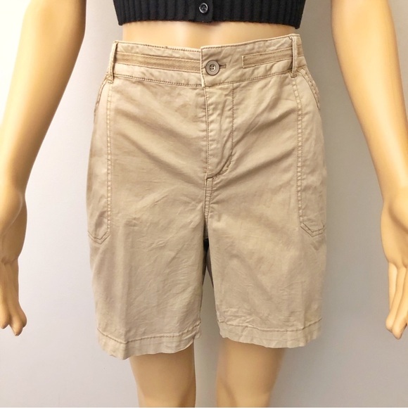 Dancer Hayes High Rise Wide Leg Tan Casual Shorts. US 10 Large - Picture 5 of 14